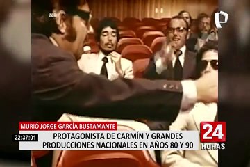 El actor peruano, Jorge García Bustamante falleció el pasado sábado