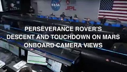 Perseverance'ın Mars'a iniş anı görüntüleri yayınlandı