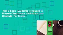 Full E-book  Academic Language in Diverse Classrooms: Definitions and Contexts  For Kindle
