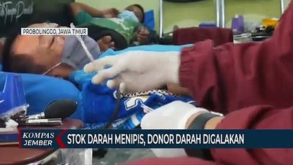 Descargar video: Stok Darah di PMI Menipis saat Permintaan Tinggi, Warga Donor Darah Massal