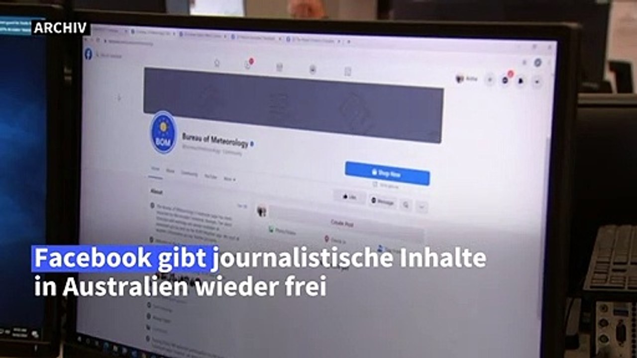 Facebook gibt journalistische Inhalte in Australien wieder frei
