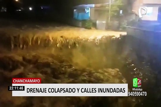 Chanchamayo: lluvias dejó calles inundadas y drenajes colapsados