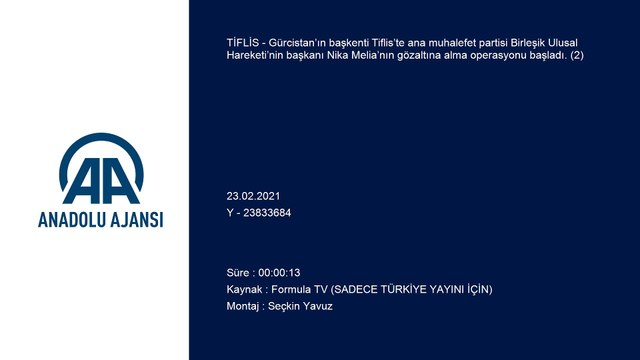 TİFLİS - Gürcistan'da ana muhalefet lideri, yüzlerce polisin katıldığı operasyonla gözaltına alındı (2)