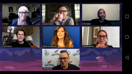 GalaxyCon Live Comic-Con voice actors of Justice League - Andrea Romano, George Newbern, Phil LaMarr, Kevin Conroy, Marie Canals-Barrera, Susan Eisenberg January 2021