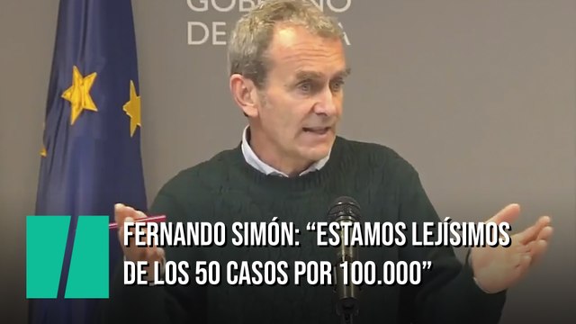 Fernando Simón: No estamos lejos, estamos lejísimos de 50 casos por 100.000 habitantes