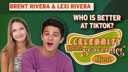 Brent Rivera & Lexi Rivera TikTok & YouTube Advice | Celebrity Home Scavenger Hunt