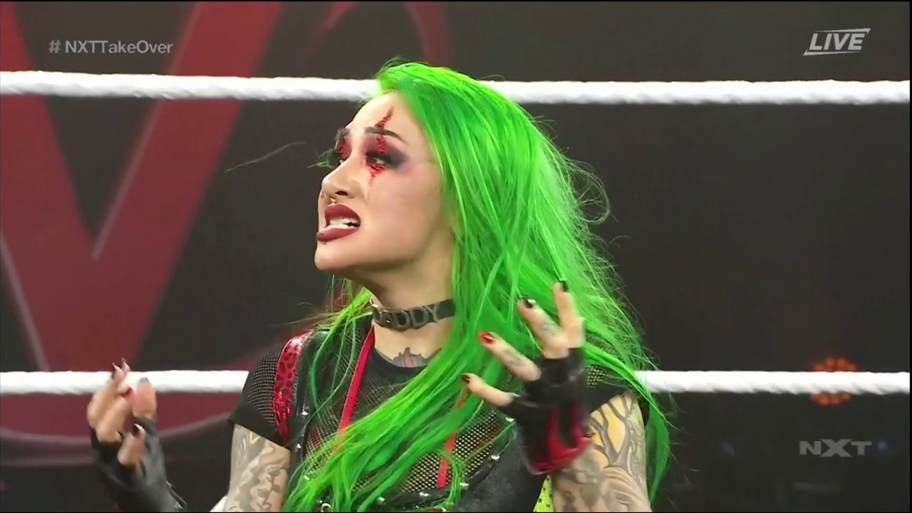 NXT TakeOver: Vengeance Day Shotzi Blackheart & Embrr Moon vs. Dakota Kai & Raquel Gonzalez Part 2