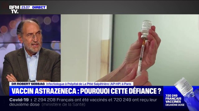 Dr Sebbag à propos du vaccin AstraZeneca: L'espoir qu'on avait sur ce vaccin est un peu glacé à cause de ses effets