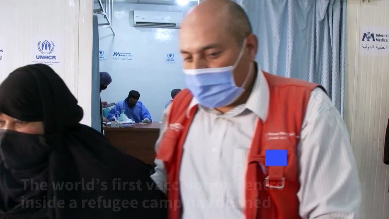 Jordan's Zaatari Refugee Camp receives vaccination centre