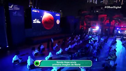 Sonda Hope envia primeira imagem de Marte