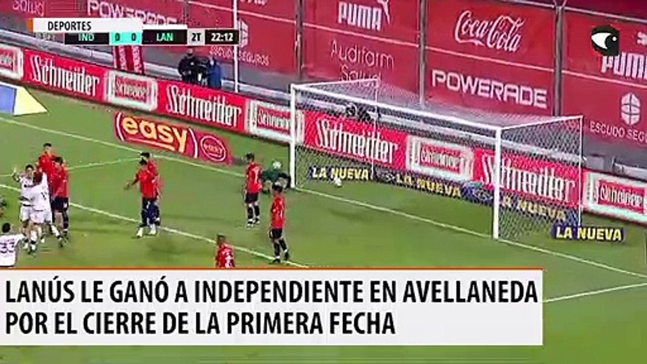 Lanús le ganó a Independiente en el cierre de l...