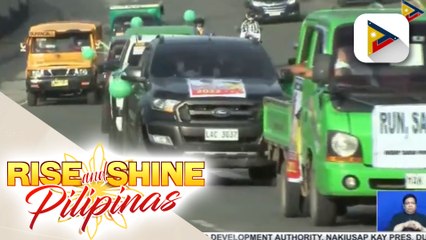 Supporters ni Davao City Mayor Sara Duterte, nag-motorcade sa Davao City