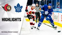 Senators @ Maple Leafs 2/15/21 | NHL Highlights