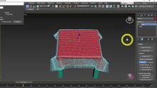 3Ds Max ผ้าคลุมโต๊ะ