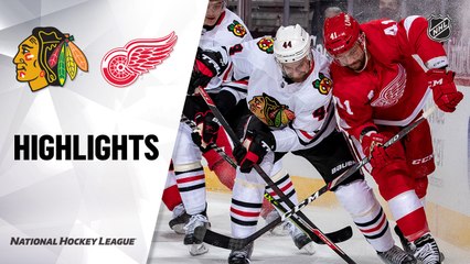 Blackhawks @ Red Wings 2/15/21 | NHL Highlights