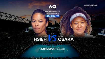 En démonstration, Osaka a étouffé Hsieh pour filer dans le dernier carré