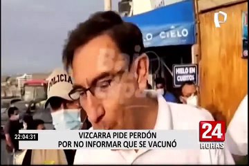 Vizcarra pide disculpas y asegura que nunca le informaron de lote adicional de vacunas experimentales