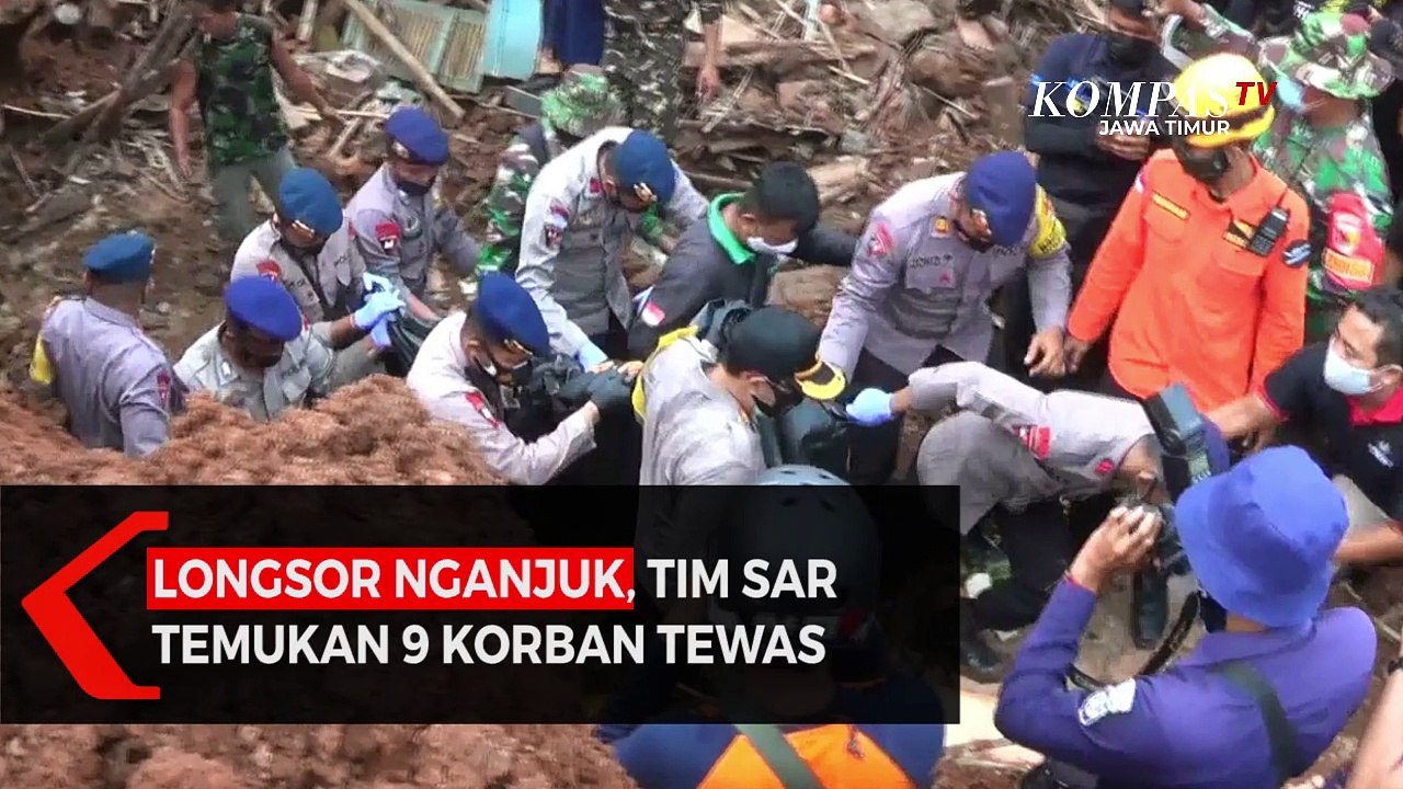 Tim SAR Temukan 9 Korban Tewas Longsor Nganjuk