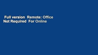 Full version  Remote: Office Not Required  For Online
