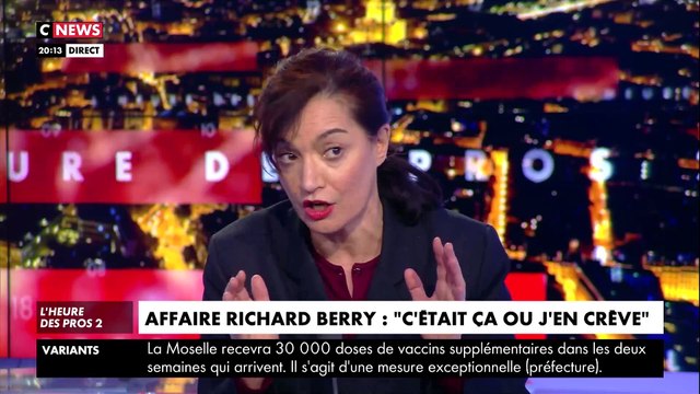 Inceste - Accrochage hier soir entre l'avocate de Richard Berry et Pascal Praud : On ne peut pas mettre dans les affaires Duhamel, Pulvar et Berry ! Ca n'a rien à voir...