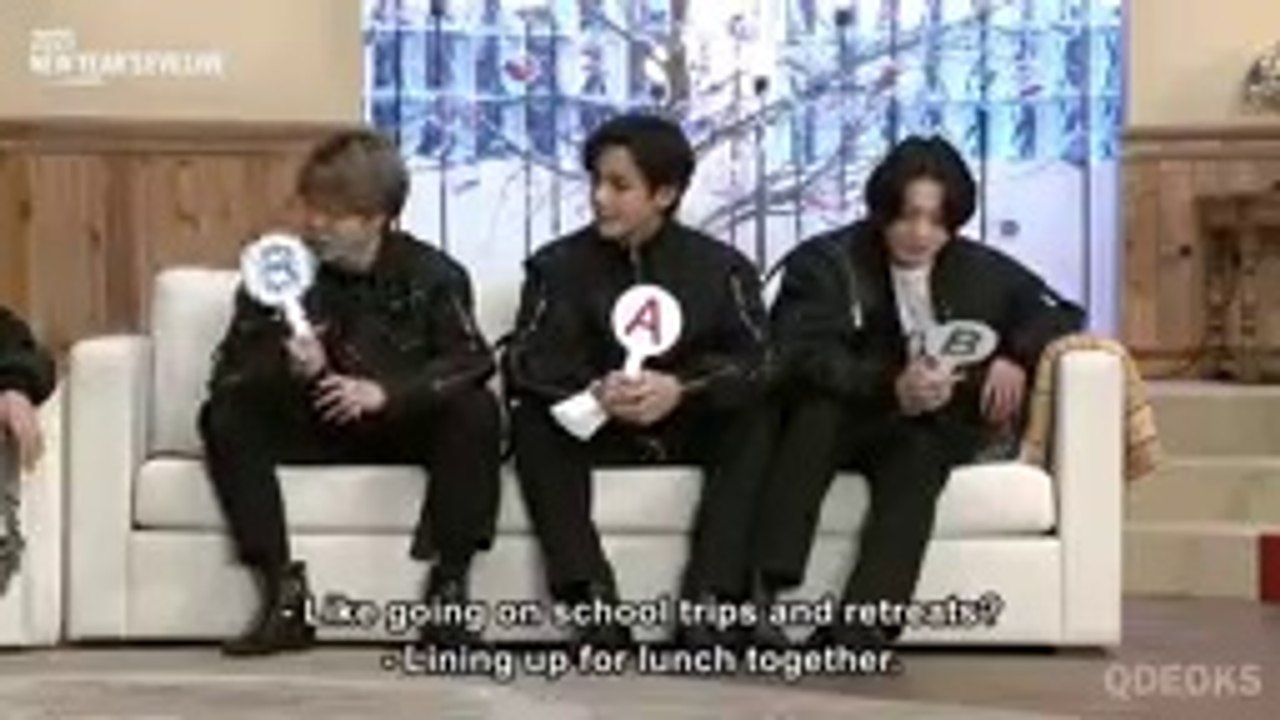 [ENG] New Year Eve Live BTS meet and greet Part 1