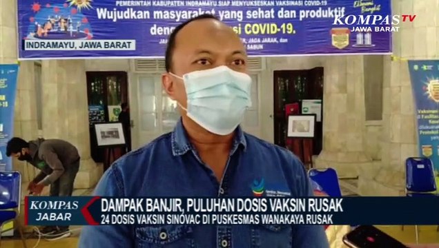 Banjir di Indramayu Rusak 24 Dosis Vaksin Sinovac