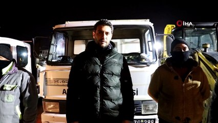 Alaşehir Belediyesinden kar mesaisi