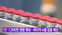 [YTN 실시간뉴스] 백신 7,900만 명분 확보...화이자 4월 접종 예상 / YTN