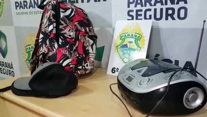 Ladrão tenta fugir mas é preso por equipe da PM