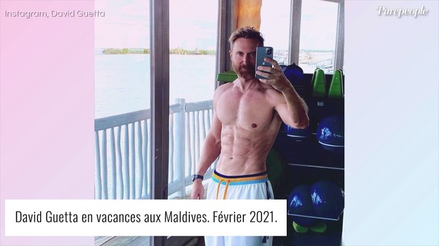 David et Cathy Guetta inséparables : lui musclé en short, elle canon en bikini...