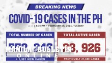 DOH reports 1,391 new cases, bringing the national total to 552, 246, as of February 16, 2021.