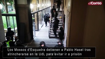 Los Mossos d'Esquadra detienen a Hasel para su ingreso en prisión