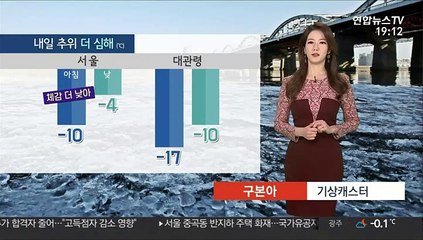[날씨] 내일 추위 더 심해…호남·제주산간 폭설