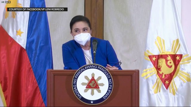 Robredo holds press briefing re: Supreme Court decision on Marcos protest