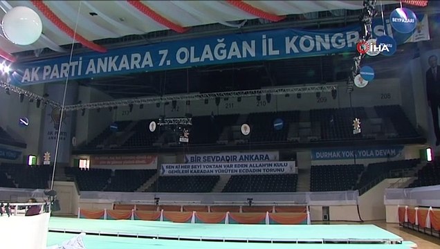 AK Parti’nin Ankara 7. Olağan Kongresi için hazırlıklar devam ediyor