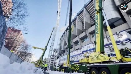 El espectacular vídeo en el que se muestran los avances de la nueva cubierta del Bernabéu