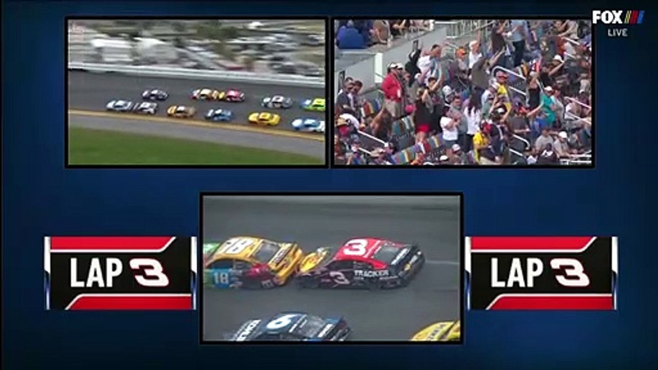 NASCAR Cup Series Daytona Race Lap 3 Earnhardt Tribute