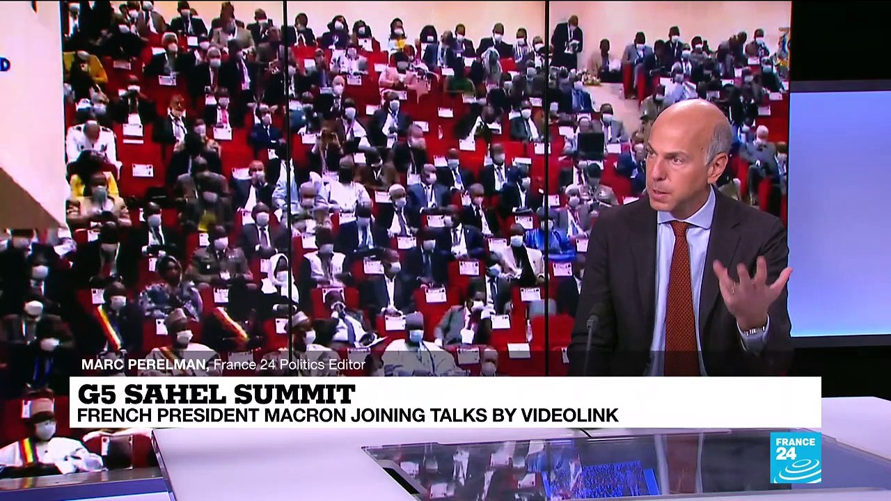 Macron urges expanded anti-terror fight, government control in Sahel