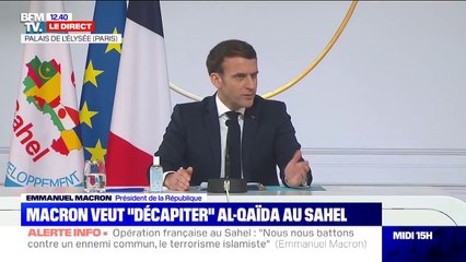 Emmanuel Macron: "Nous nous battons contre un ennemi commun, le terrorisme jihadiste" (BFMTV)