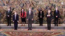 El Rey Felipe VI recibe en audiencia a una delegación del INE