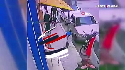 Boyu kadar yağı ailesinin yanında böyle çaldı