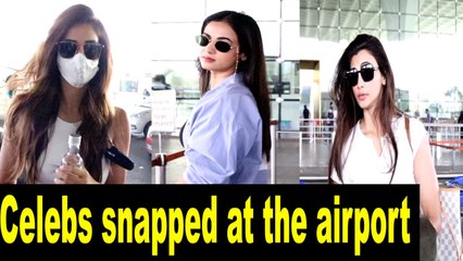 Video herunterladen: Disha Patani, Daisy Shah snapped at the airport