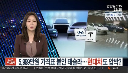 5,999만원 가격표 붙인 테슬라…현대차도 압박?