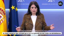 El PSOE rechaza en el Congreso negociar un referéndum separatista y aleja a Illa del Govern