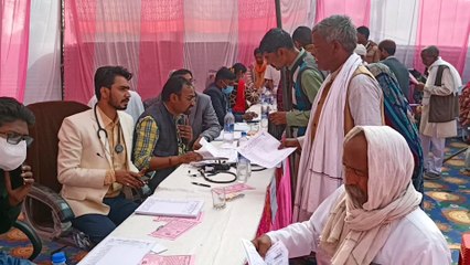 निःशुल्क कैम्प में 1400 मरीजो का किया गया स्वास्थ्य परीक्षण