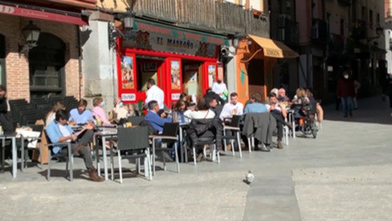 Lockdown-müde Touristen in Madrid