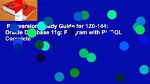 Full version  Study Guide for 1Z0-144: Oracle Database 11g: Program with PL/SQL Complete
