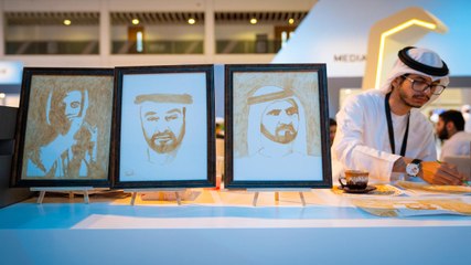 فن الرسم بالقهوة بإبداع أحمد بافضل