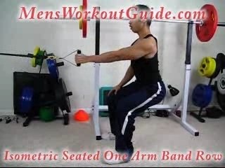 Exercise of the Day:  Isometric Seated One Arm Band Row