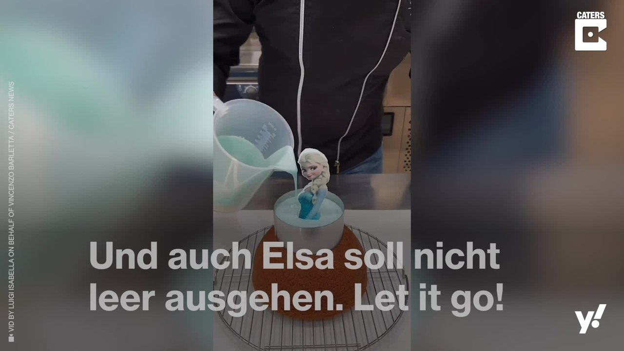 Magische Glasur verwandelt Kuchen in ein Prinzessinnen-Kleid